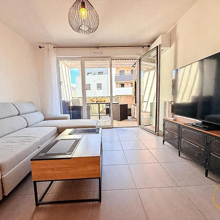 T3 Moderne- Climatise Avec Parking & Terrasse A 5 Min De Montpellier Апартаменты