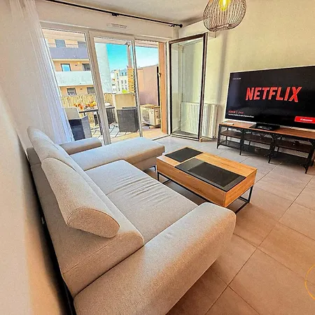 T3 Moderne- Climatise Avec Parking & Terrasse A 5 Min De Montpellier Апартаменты *