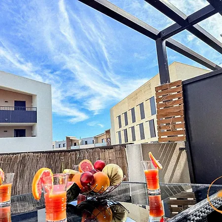 Апартаменты T3 Moderne- Climatise Avec Parking & Terrasse A 5 Min De Montpellier Сен-Жан-де-Веда